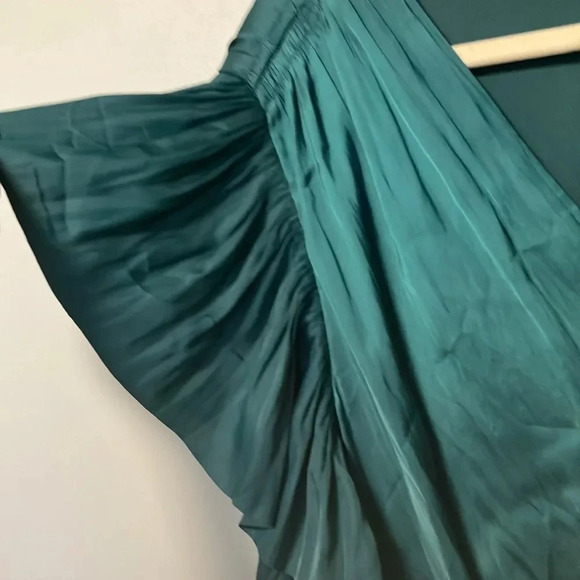 NWT Lane Bryant  emerald green pleated dress - Picture 4 of 7